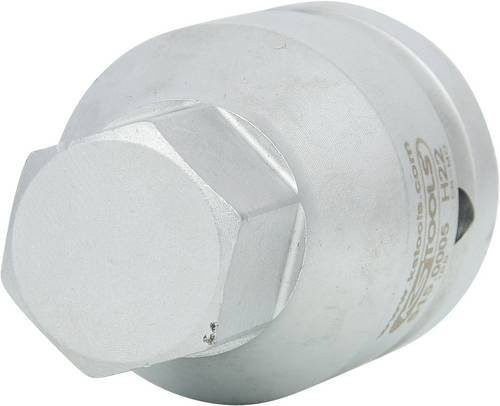 KS Tools 3/4" Kraft-Bit-Stecknuss Innensechskant kurz 22mm aus Chrom-Molybdän in Silber - Bild 1