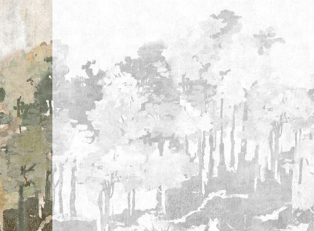 Jannelli & Volpi Mural Funes Sepia Panel 1 Wandpaneel in Grau - Bild 2