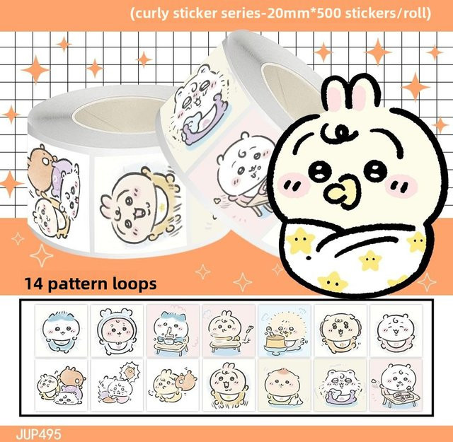 Cutejiyi Cartoon-Sticker Set, 500 Stück selbstklebende Aufkleber in Multicolour für Scrapbook, Laptop und Wasserflaschen - Bild 1