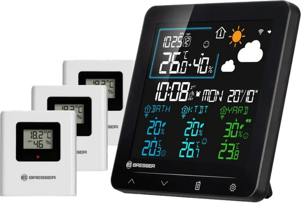 Bresser Quadro Individio Wetterstation NV in Schwarz