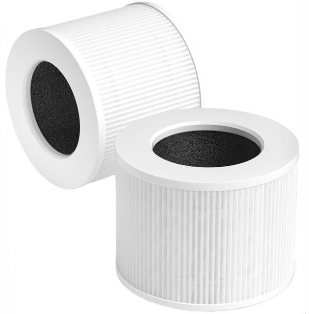 3-in-1 HEPA-Filter mit Aktivkohle für Levoit Core Mini P Luftreiniger, Farbe: Weiß - Bild 1