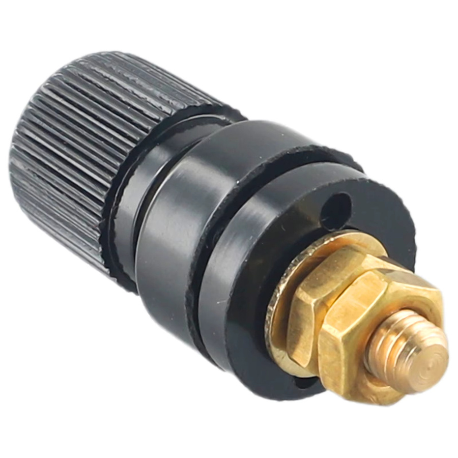 2er-Set Auto Batterie-Anschlussklemmen aus Messing mit 6mm und 8mm Bolzen in Gold - Bild 4