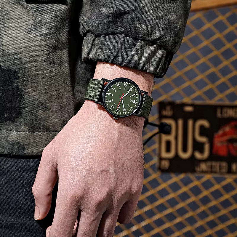 TVK Armbanduhr Quarz, Nylon, Schwarz, Herren, Datum - Bild 3