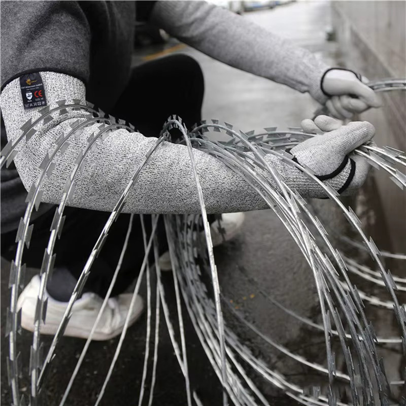 Hengsong Schnittfester Armmanschettenschutz aus HPPE Level 5, durchstichfester Arbeitsschutz-Armmanschettenüberzug, 1/2 Stück - Bild 4