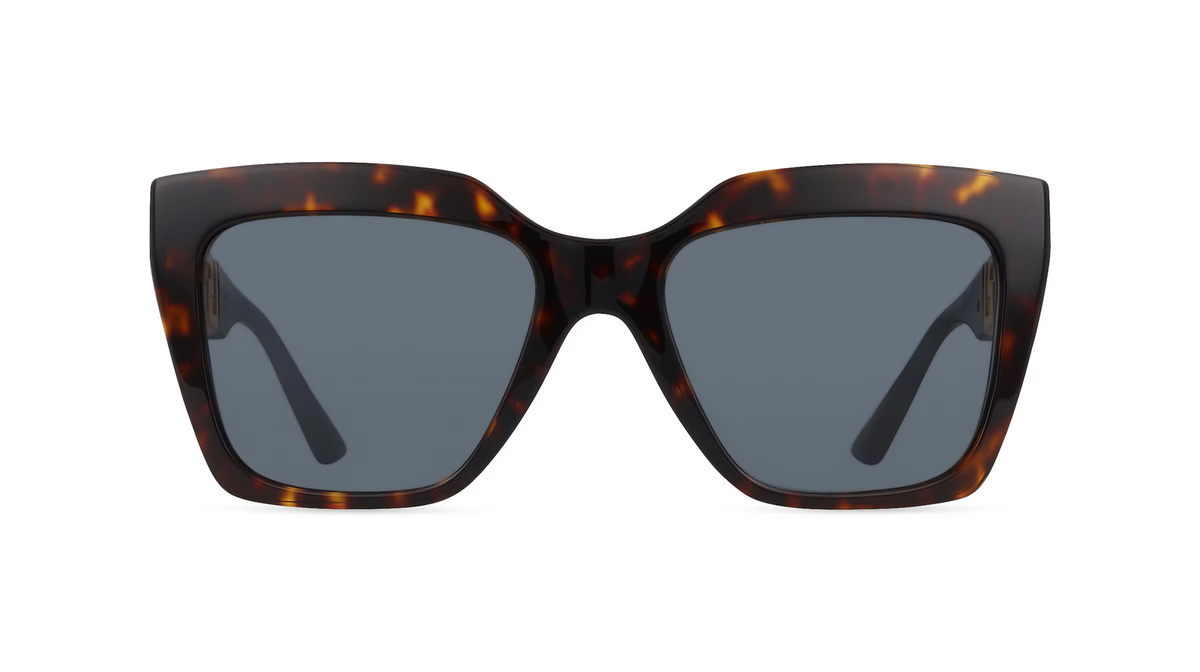 Versace VE4418 Sonnenbrille, Vollrand, Quadratisch, Acetat, Damen, braun, grau - Bild 1
