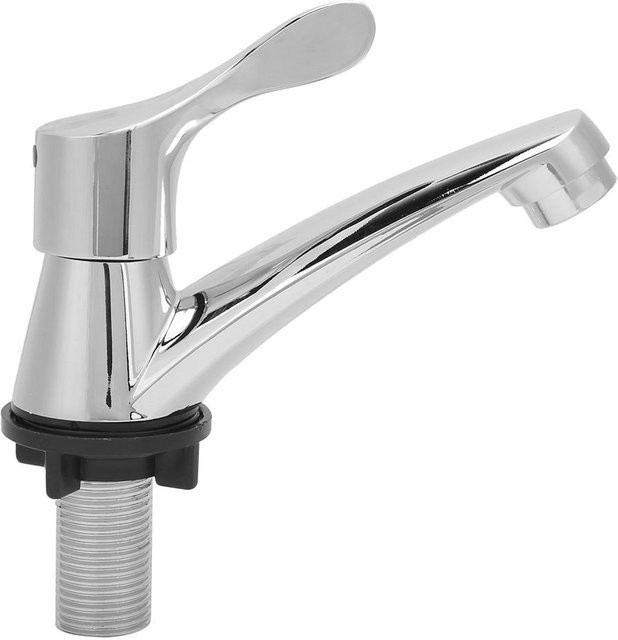 TOMTOP JMS Einhand-Wasserhahn für Waschbecken und Bad in Grau/Silber mit G1/2in Anschluss - Bild 1