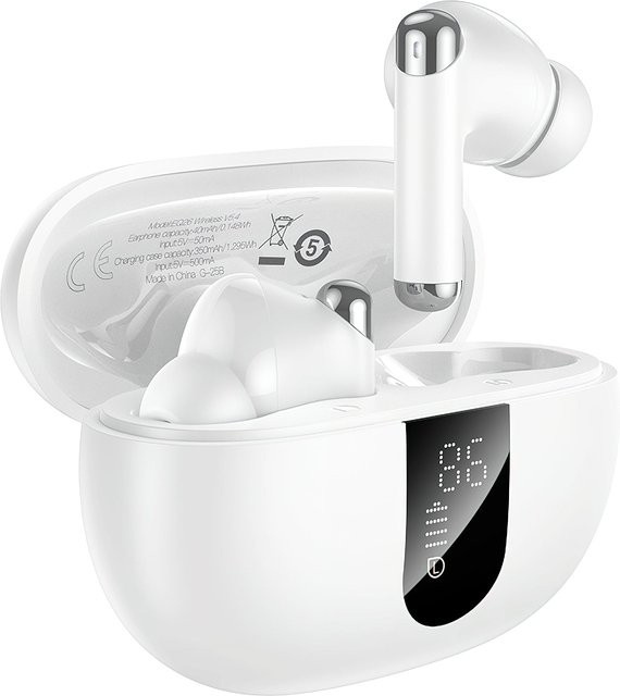 HOCO EQ26 TWS Bluetooth Kopfhörer mit ANC in Weiß - Bild 1