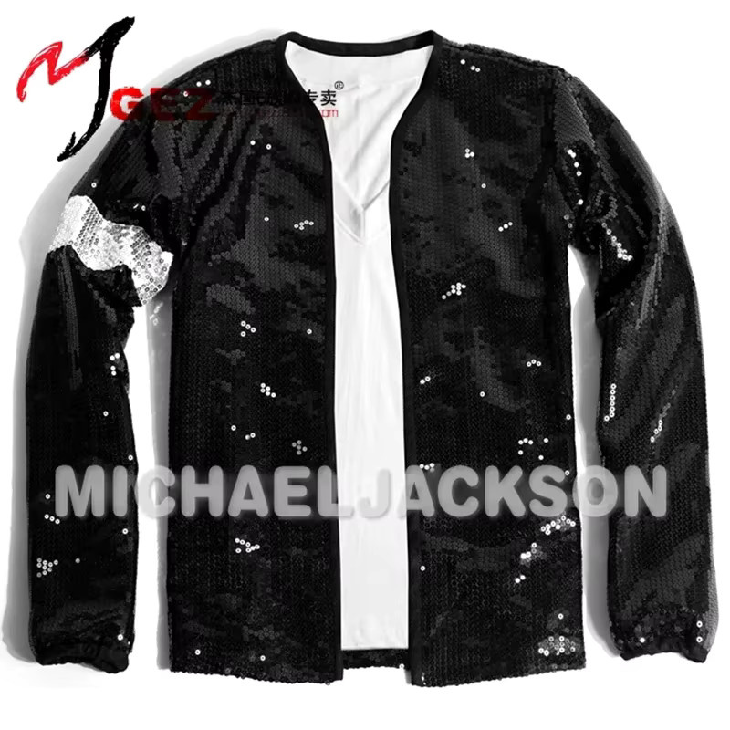 Coplay Michael Jackson Billie Jean Moonwalk Jacke und Handschuh, Schwarz, Set / Bundle - Bild 2