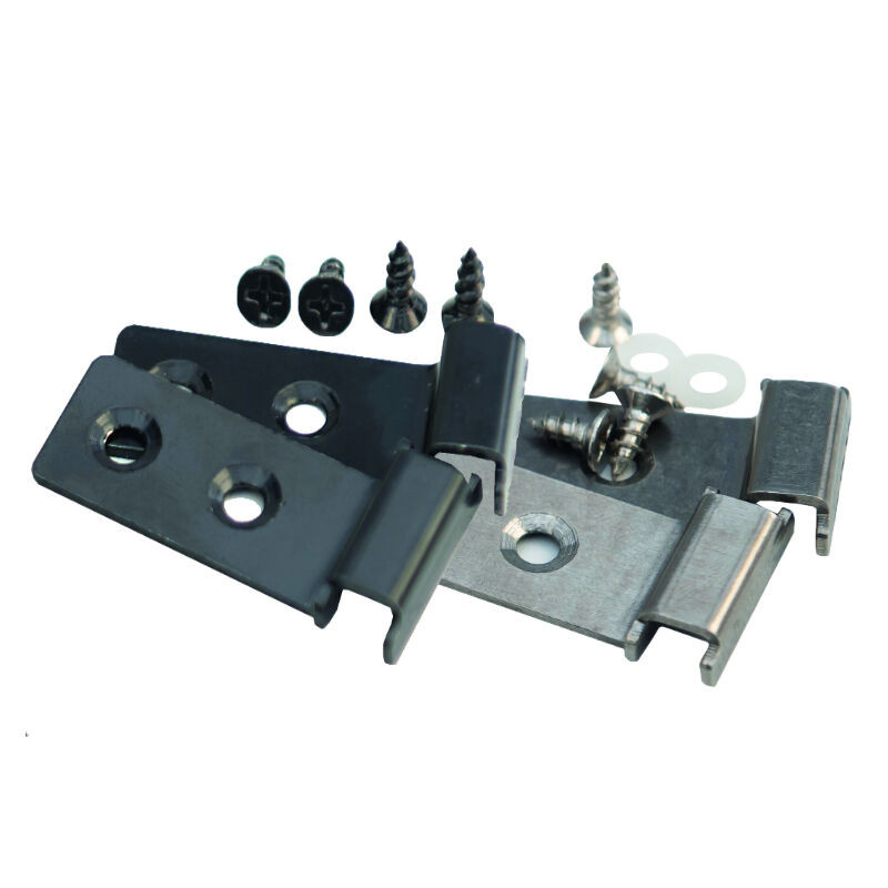 T&J Alu-Abdeckleisten-Clips aus Aluminium in Silber und Anthrazit - Bild 1