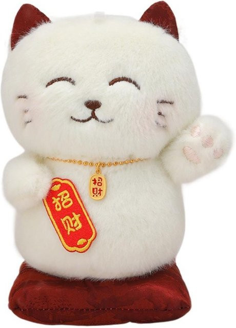 Linyi toy Glückskatze Plüschtier, weiß, ab 0 Jahren - Bild 1