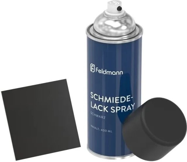 FeNau Schmiedelack-Spray Schwarz Matt für Metall, wetterfest, 400 ml - Bild 1