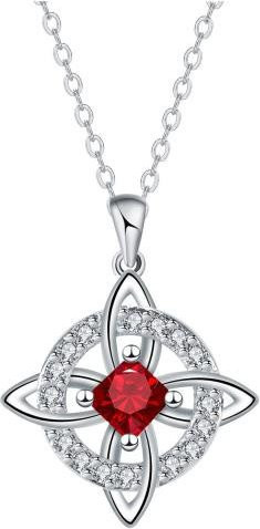 Twinkle Trinket Halskette, Keltischer Knoten, Geburtsstein, Damen - Bild 1