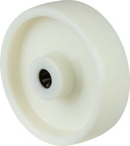 BS Kunststoffrad B10.150 in Weiß mit einem Raddurchmesser von 150 mm - Bild 1