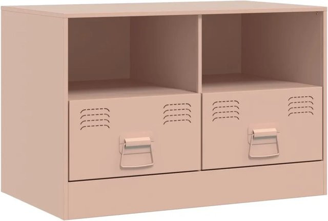 vidaXL TV-Schrank aus Metall in Pink im Industrial-Design B/T/H: 67 x 39 x 44 cm - Bild 1