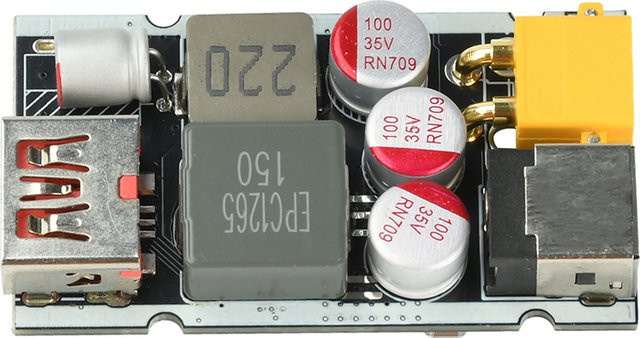 DIY NOW Hochleistungs-Schnelllademodul mit 140 W + 65 W PD und QC Vollprotokoll, DC 9–35 V Abwärtsladegerät mit mehreren Anschlüssen - Bild 1