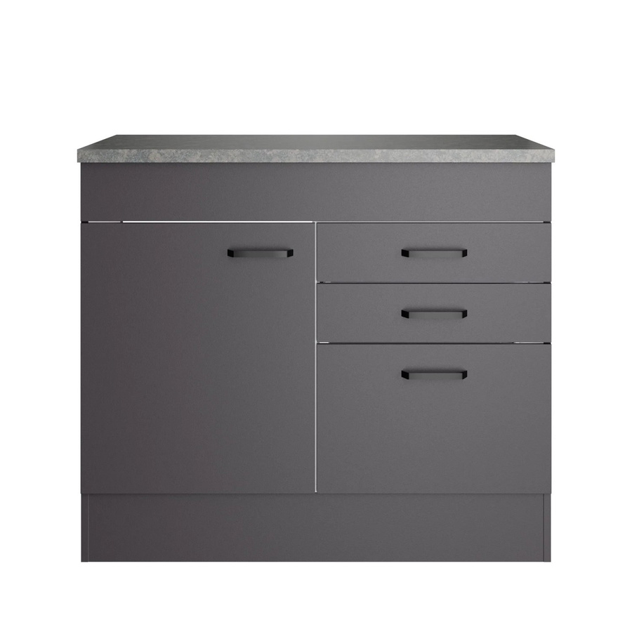 OPTIFIT Spülenunterschrank Kiel420 Anthrazit Matt B/T/H: 100 x 60 x 88 cm - Bild 2