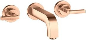 Hansgrohe Axor Citterio UP-3-Loch-Waschtischarmatur mit Hebelgriff in poliert Gold - Bild 1