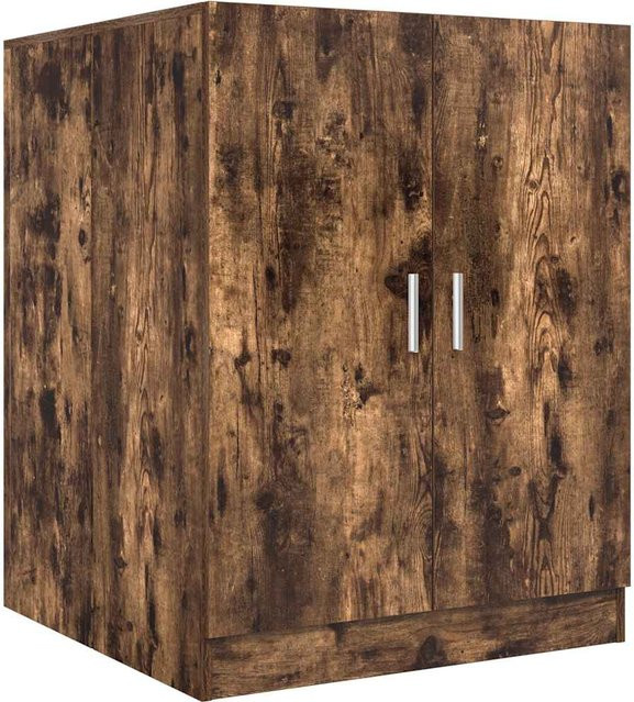 Yiwydaa Waschmaschinenschrank in Räuchereiche, modern, Braun, B/T/H: 71 x 71,5 x 91,5 cm - Bild 1