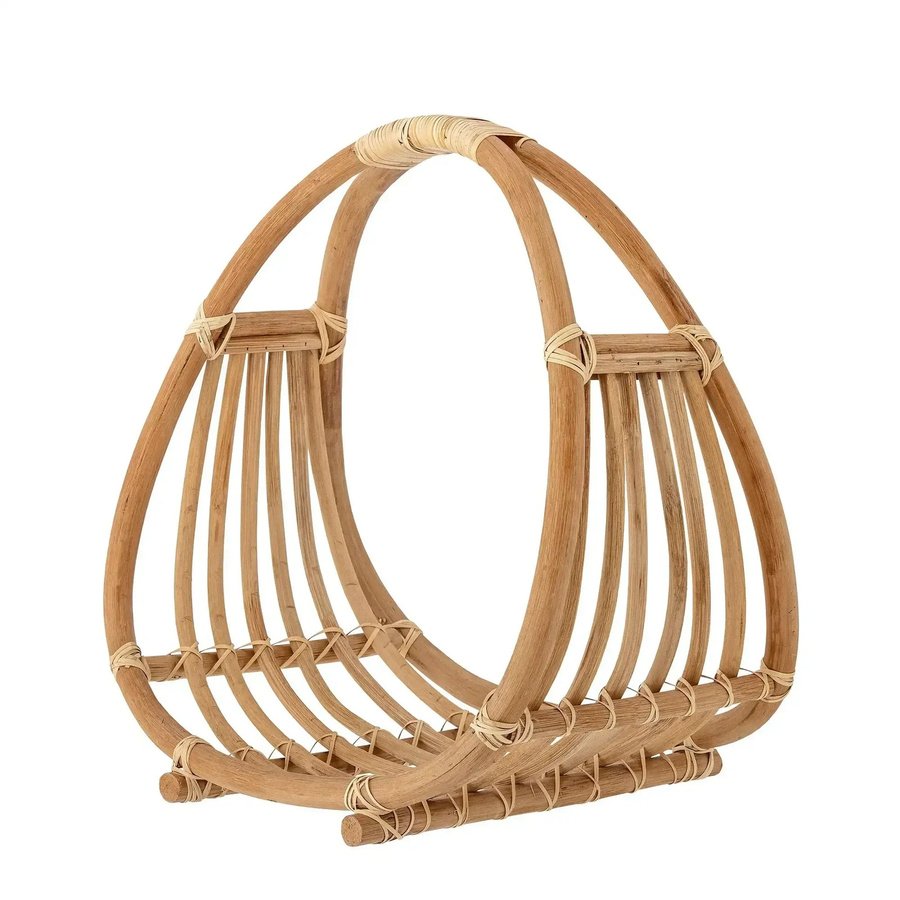 Bloomingville Zeitschriftenhalter Perla aus Rattan in Beige, B/H/T: 45 x 30 x 42 cm - Bild 1