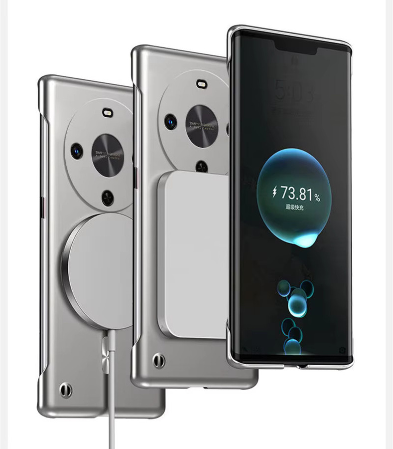 LYYDFUMAN Magnetische Handyhülle für Honor X9C 300 200 100 90 70 50 Pro Magic 6 7 Lite, Ultradünne rahmenlose Metall-Schutzhülle in Silber oder Purple, Stoßfeste Matte Abdeckung - Bild 2