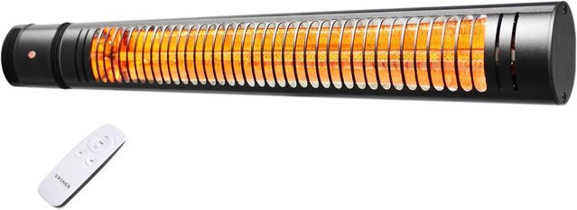 VASNER SlimLine X20 Infrarot-Heizstrahler 2000 Watt mit Fernbedienung Schwarz - Bild 1