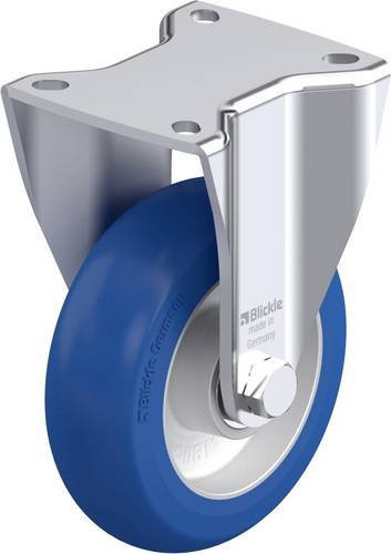 Blickle BH-ALBS 125K-1-CO Stahlblech-Bockrolle in Silber, Rad-Durchmesser: 125 mm, Tragfähigkeit: 370 kg - Bild 1