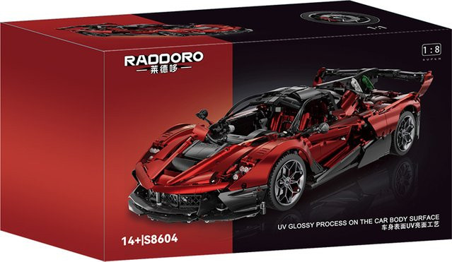 MOC Technischer Ferngesteuerter Sportwagen FXX-EVO, Bausteine Modell, ab 14 Jahre - Bild 1