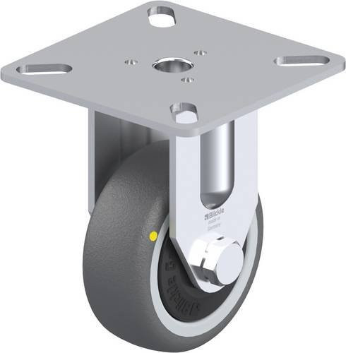Blickle Bockrolle BPA-PATH 50KF-ELS mit Schraubbefestigung, Farbe Silber/Grau, Rad-Durchmesser: 50 mm, Tragfähigkeit: 50 kg - Bild 1