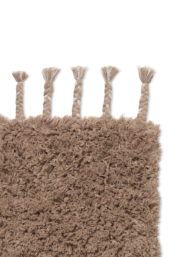 Ferm Living Amass Teppich in Beige und Braun mit Fransen, handgetuftet aus Baumwolle - Bild 2