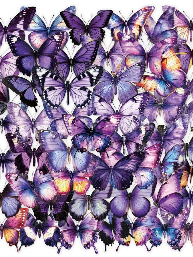 Charile Cartoon Schmetterling Aufkleber, multicolor, 10-teiliges Set - Bild 3