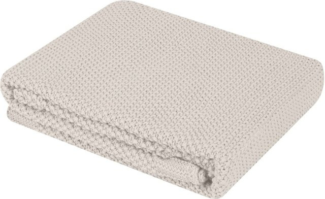 Kikka Boo Babydecke Dream Big gestrickt aus 100 % Baumwolle, beige, B: 100 cm, T: 75 cm - Bild 1