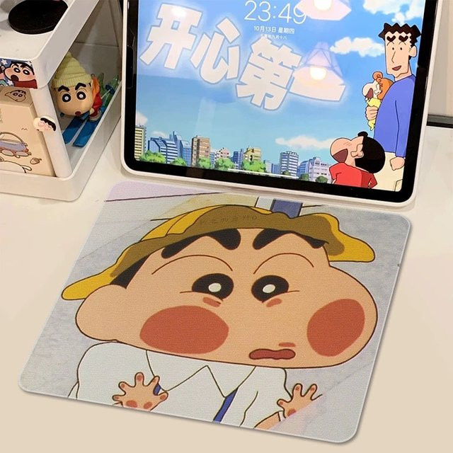 Potdemiel Schreibtischunterlage Shin Chan Anime Design in Grün und Multicolour - Bild 1
