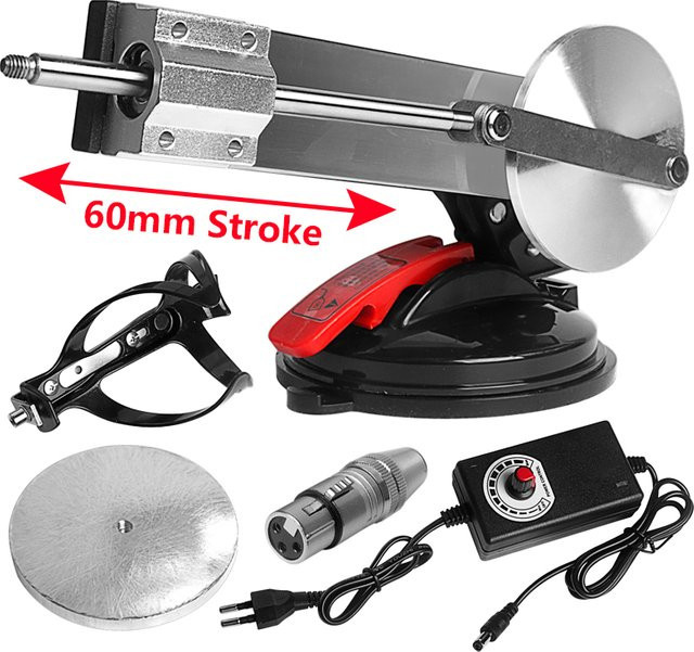 Mini-Teleskop-Linearantrieb dutoofree mit 60 mm Hub und 80 mm Platte in Silber - Bild 1