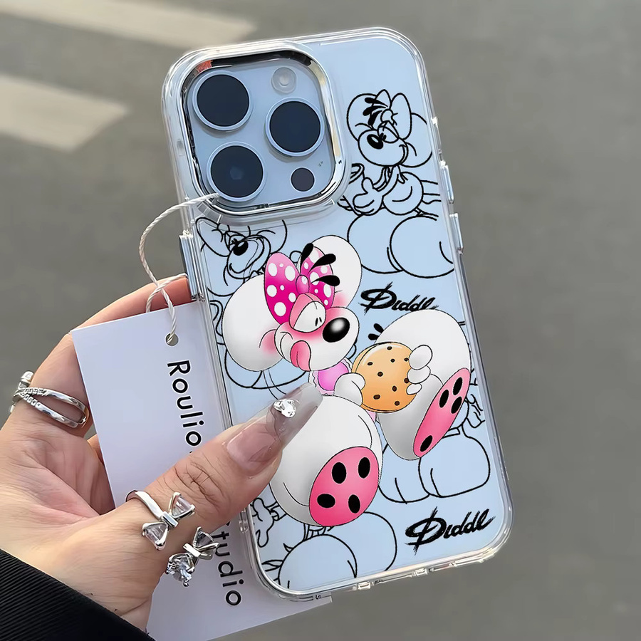 Handyhülle mit Cartoon Diddls Mouse Design für Samsung Galaxy A-Serie (A14 bis A73) in Transparent - Bild 2
