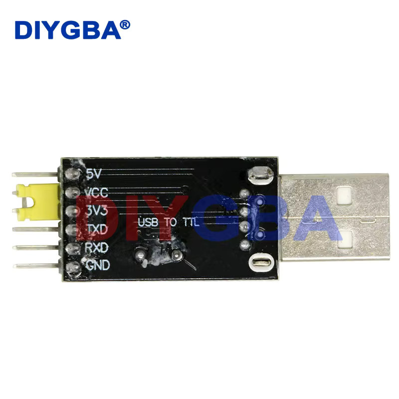 10er Set DNIGEF USB zu TTL Konverter UART Modul CH340G in Schwarz mit 3,3 V und 5 V Schalter - Bild 2