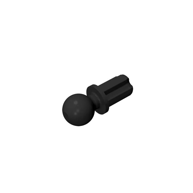 wishiot 1x2 Halbkreuzachse mit Kugel, Technische Verbindungsteile, 100-teiliges Set, Schwarz - Bild 2