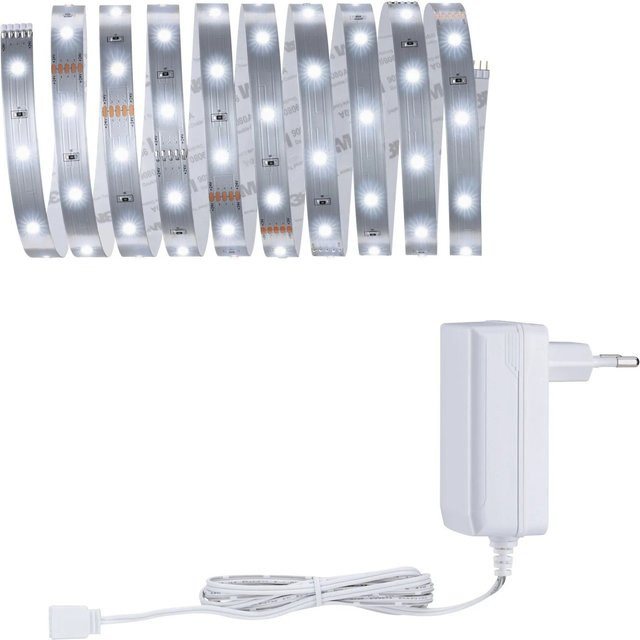 Paulmann MaxLED 250 LED-Streifen-Basisset in Silber mit Netzteil, 3 m, Tageslichtweiß - Bild 1