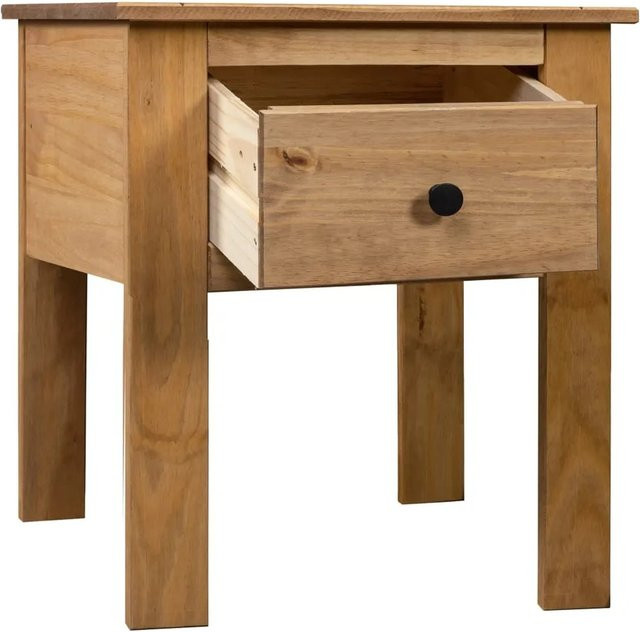 vidaXL Nachttisch Panama Modell 1 aus Kiefernholz in Braun mit Schublade, B/T/H: 46 x 40 x 57 cm - Bild 1