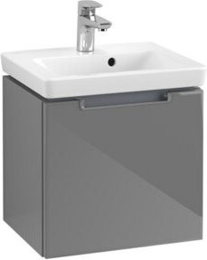 Villeroy & Boch Waschtischunterschrank Subway 2.0 in Glossy Grey mit Chromgriffen, Wandmontage, B/T/H: 44 x 42 x 35,2 cm - Bild 1