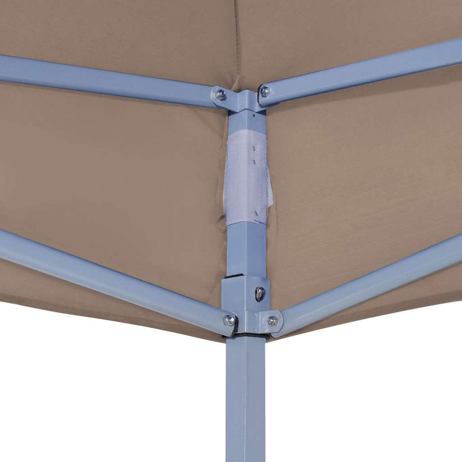 vidaXL Partyzelt-Dach für Faltpavillon in Taupe, B/T: 6 x 3 m, aus Polyester mit PVC-Beschichtung - Bild 3