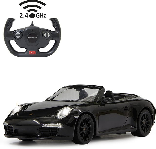 Jamara Porsche 911 Carrera S Spielfahrzeug 1:12 schwarz 2,4GHz - Bild 1