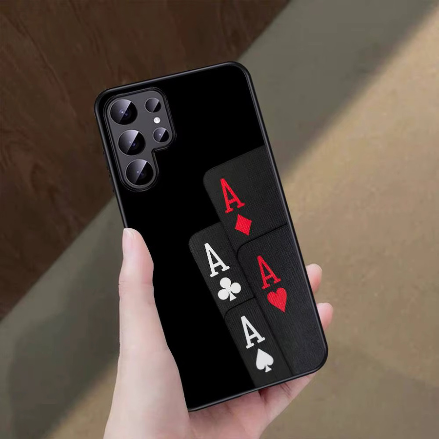 Poker Handyhülle für Samsung Galaxy S25 S24 S23 S22 S21 S20 S10 S9 Plus Ultra FE Note 20 und weitere Modelle - Bild 2