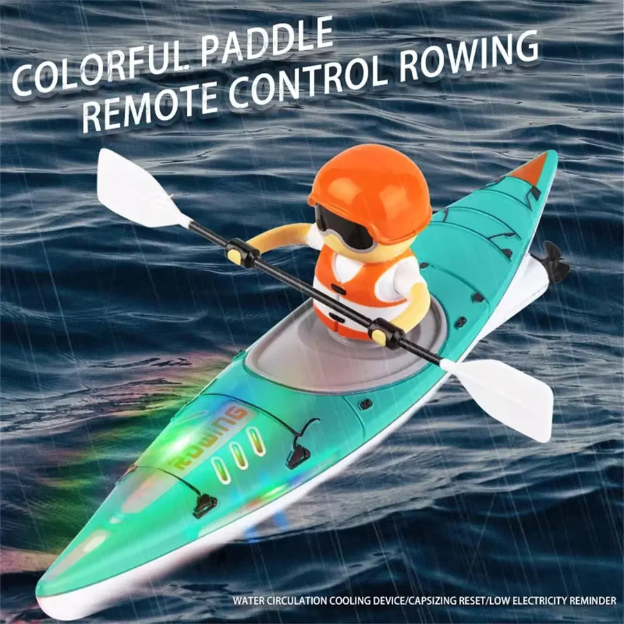 CONUSEA RC Boot Kajak Racing Schiff, ferngesteuert, Grün - Bild 3