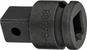 Hazet Steckschlüssel-Adapter 8807S-1 mit 1/2 Zoll Antrieb und 3/8 Zoll Vierkant hohl 10 mm - Bild 2