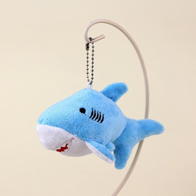 Hai-Anhänger Plüsch, 12 cm, grau, Mädchen - Bild 1
