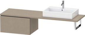 Duravit L-Cube Unterschrank für Konsole in Beige mit einem Auszug, Breite: 72 cm, Tiefe: 54,7 cm, Höhe: 40 cm - Bild 1