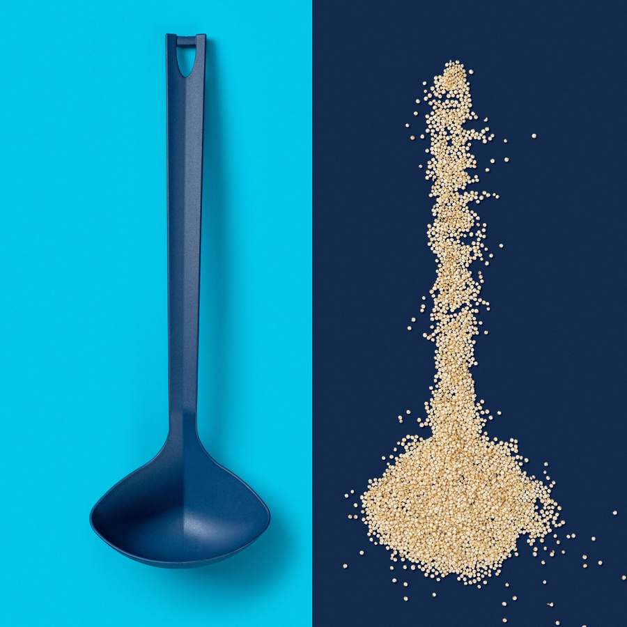 Tasty Schöpflöffel aus Kunststoff in Blau mit Aufhängeschlaufe und Spülmaschineneignung - Bild 2
