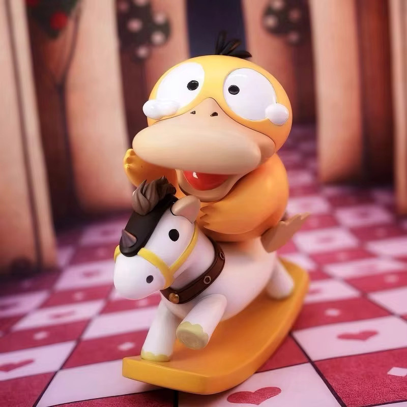 Keeppley Pokemon Psyduck Schaukelpferd Anime-Figur als Desktop-Dekoration und Sammlerstück - Bild 2