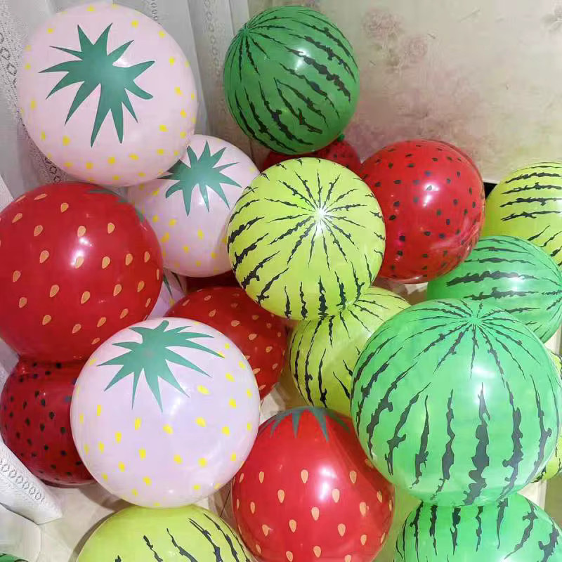 Alvparty Erdbeere Wassermelone Obst Ballon, 12 Zoll - Bild 2