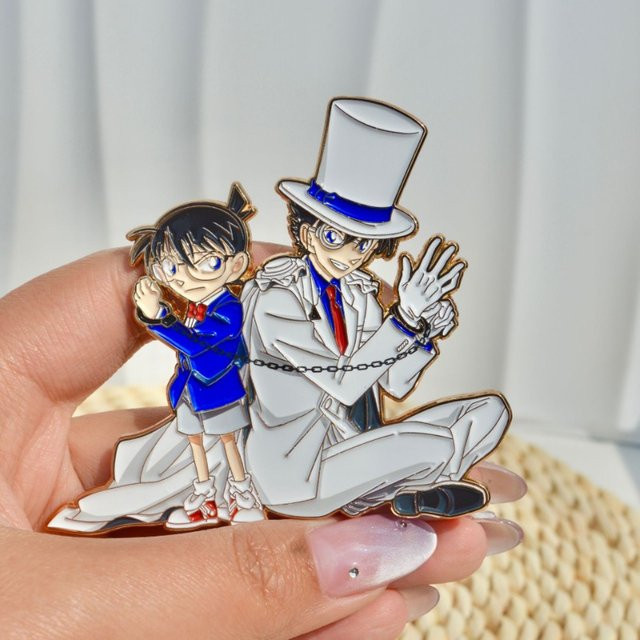 Bandai Detective Epic Conan Brosche Kid, der Phantomdieb, Metall - Bild 1